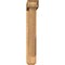 Ekena Millwork Traditional Craftsman Smooth Bracket w/ Offset Brace, Western Red Cedar, 5 1/2"W x 30"D x 34"H BKT0604X30X34TRA04SWR - alternate 4